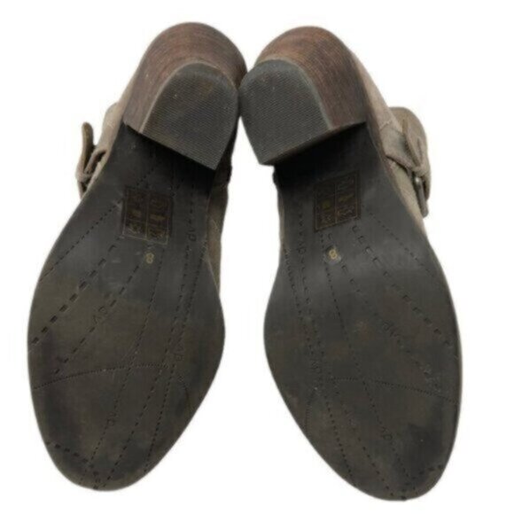 Dolce Vita | Women's Taupe Brown Suede Side Zip Heeled Ankle Bootie Size 8 - Picture 9 of 14